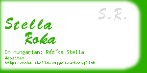 stella roka business card
